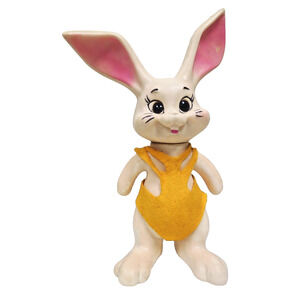Vintage Easter Bunny Coin Bank - Roy Des Of Florida 1969 Hard Plastic Rabbit 11"